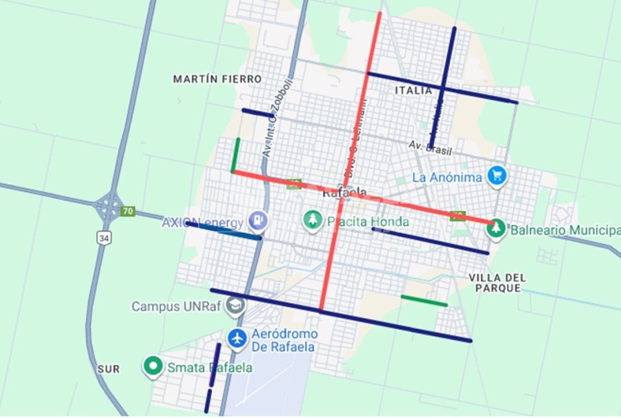 Lugares donde se pueden colocar carteles.