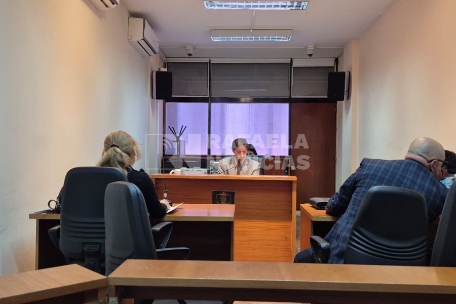 Un momento de la audiencia imputativa de este lunes.