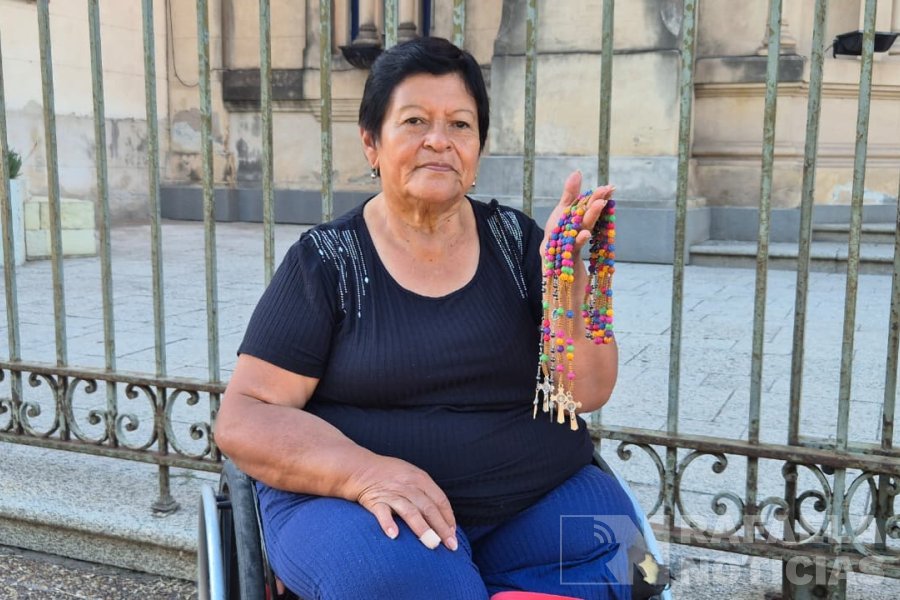 Zulma Ocampo, hace unos meses en la Catedral San Rafael