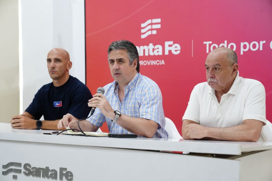 La conferencia de prensa tuvo lugar en Rosario.