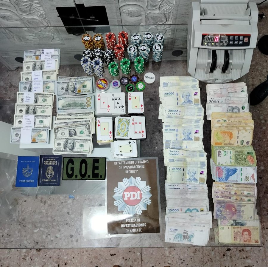Materiales secuestrados.